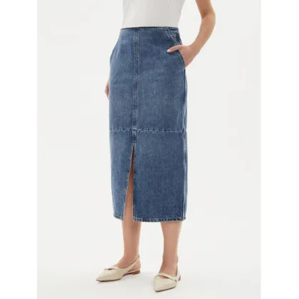 Zdjęcie Tommy Hilfiger Spódnica jeansowa WW0WW42582 Niebieski Regular Fit