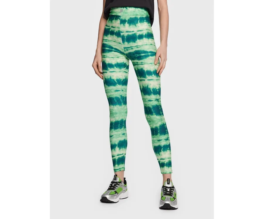obrazek 1 Fila Legginsy Charmes FAW0220 Zielony Slim Fit