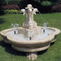 Picture Luxurious Olbia garden fountain made of Carrara marble