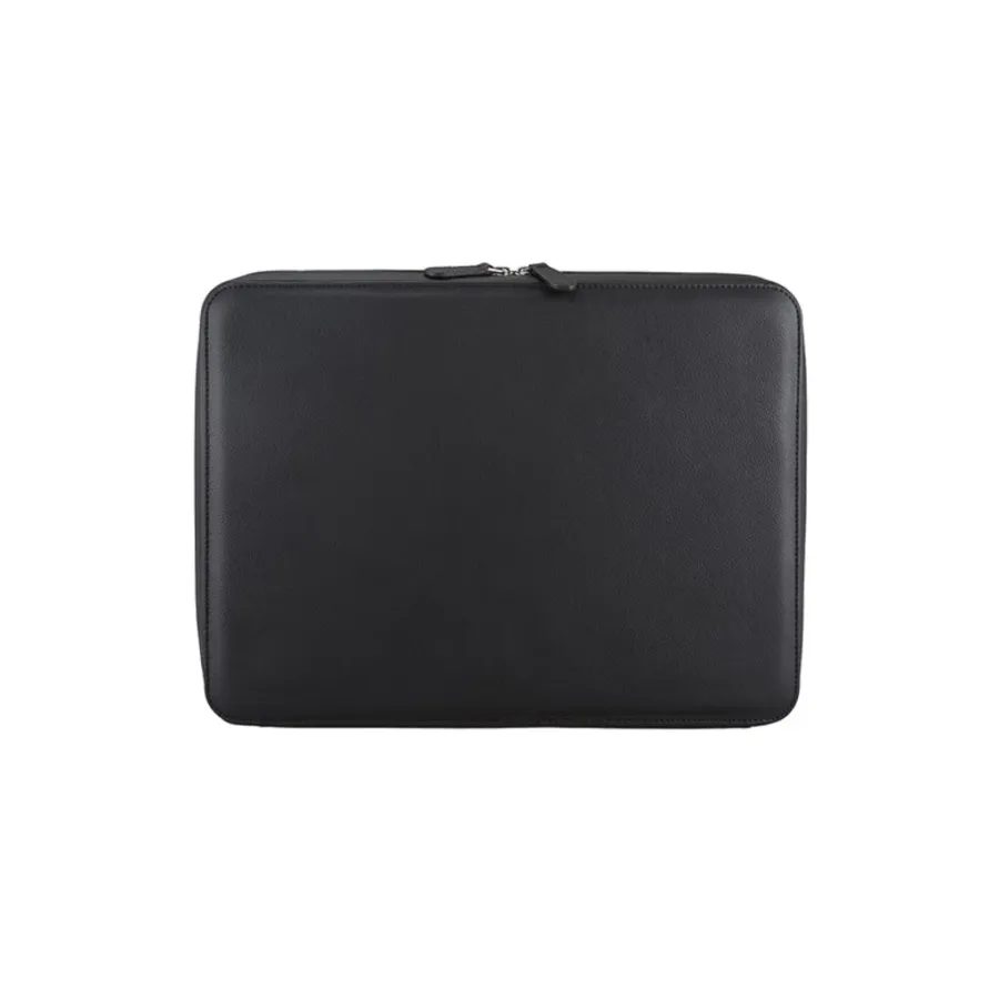 obrazek 4 Ekskluzywna torba na laptopa 15’’ z czarnej skóry bydlęcej i drewna Amazaque