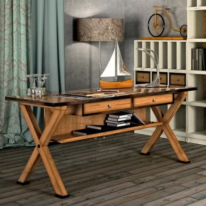 Zdjęcie Designerskie biurko z dwiema szufladami