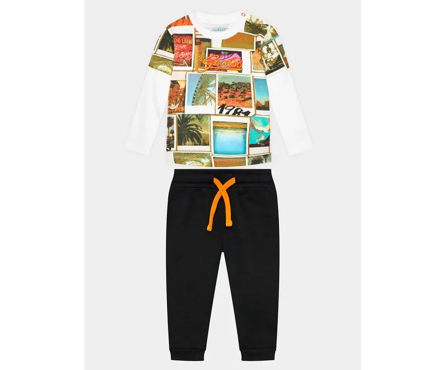 obrazek 1 Guess Komplet bluzka i spodnie I3BG05 I3Z13 Kolorowy Regular Fit