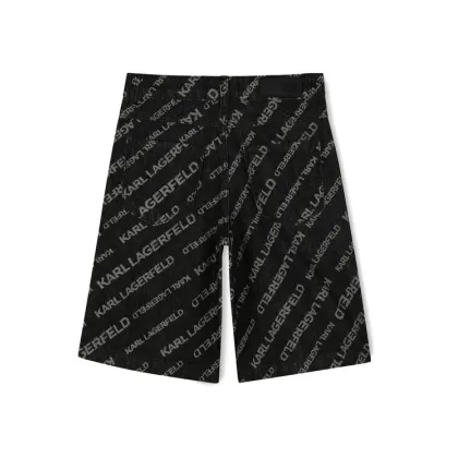 Zdjęcie Karl Lagerfeld Kids Szorty jeansowe Z30415 D Czarny Regular Fit
