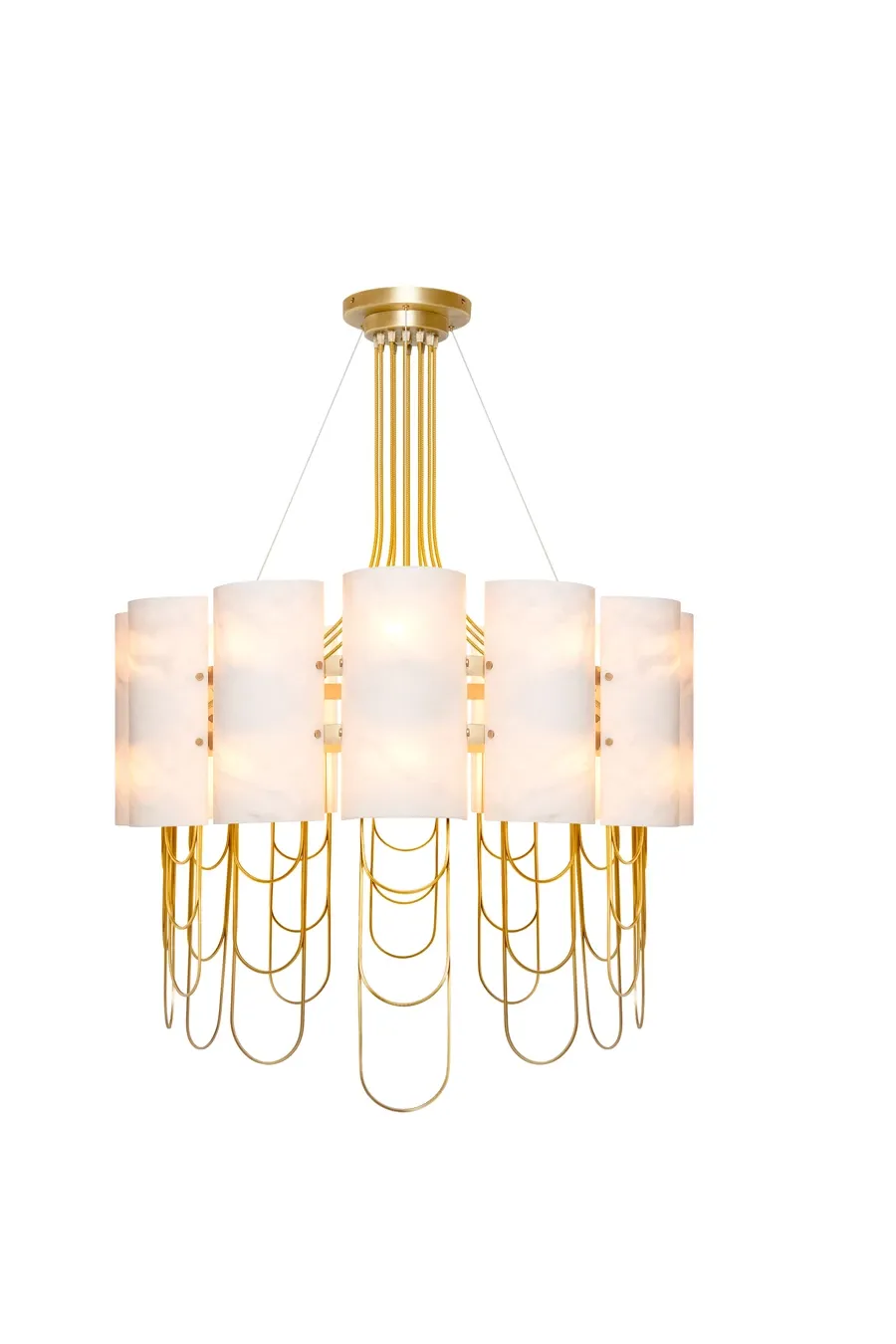 obrazek 2 Lampa wisząca wykonana z marmuru i szczotkowanego mosiądzu - Ginger & Jagger