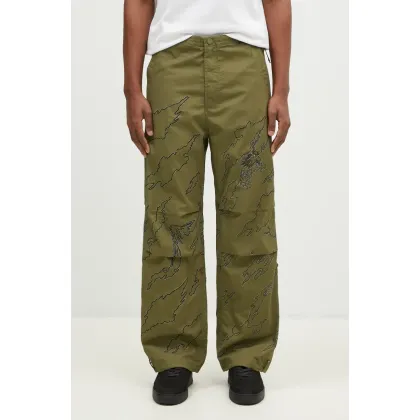 Zdjęcie Maharishi spodnie bawełniane Dpm: Sparse Bonsai Snopants kolor zielony proste 5340.OLIVE