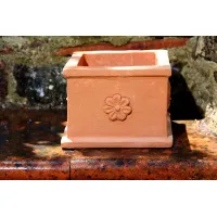 Picture Small clay flower pot in Italian style - Fornace Masini