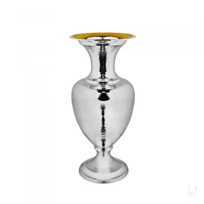 Picture Stylish silver vase with a classic, timeless shape - Zaramella Argenti