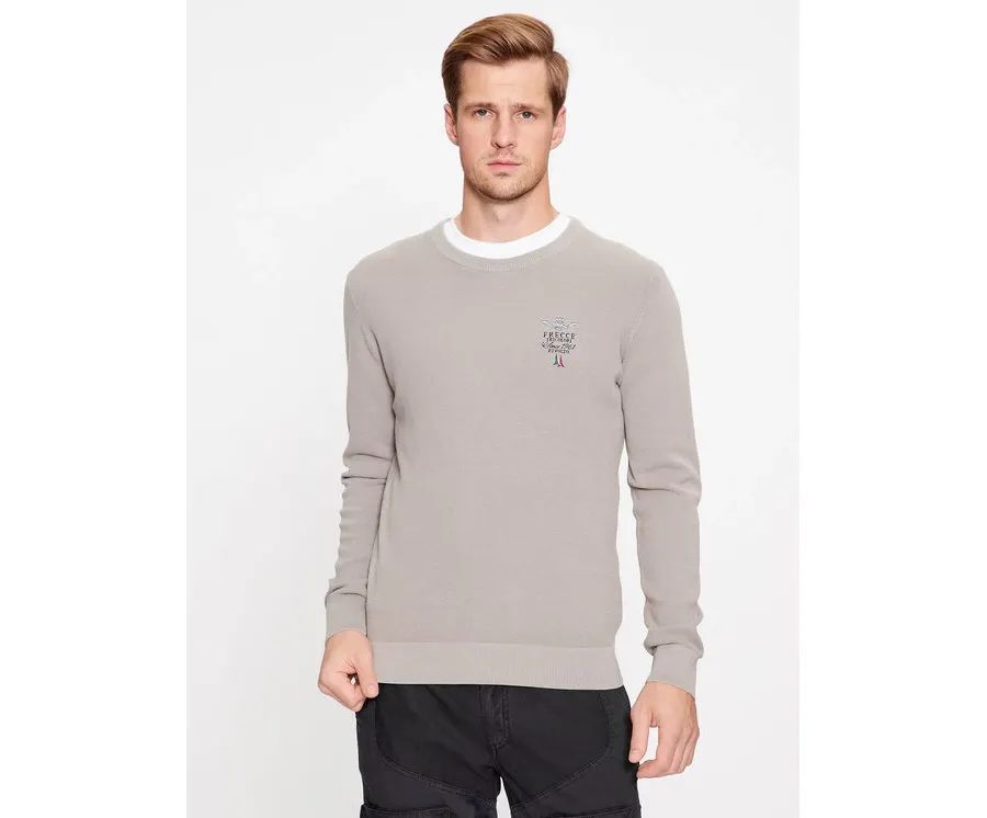 obrazek 1 Aeronautica Militare Sweter 232MA1394L463 Zielony Regular Fit