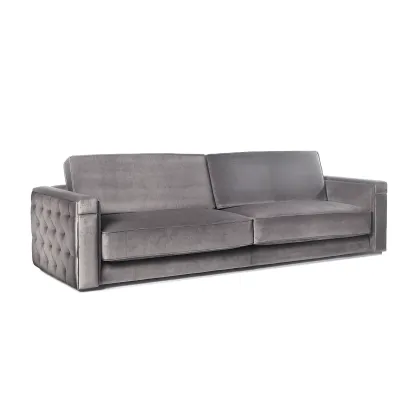 Zdjęcie Prestiżowa sofa MIAMI ze skórzaną dekoracją - Collecion Alexandra