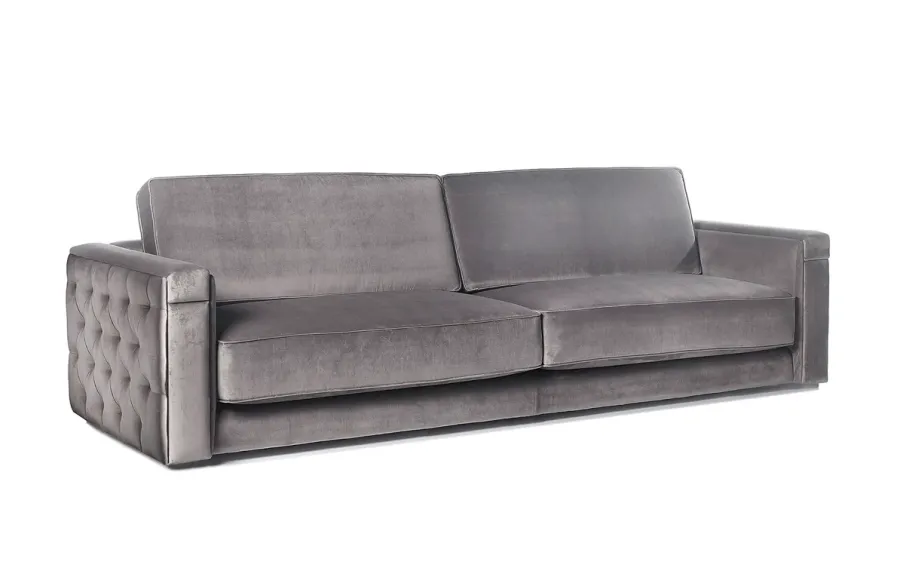 obrazek 1 Prestiżowa sofa MIAMI ze skórzaną dekoracją - Collecion Alexandra
