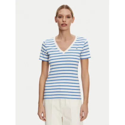 Zdjęcie Tommy Hilfiger T-Shirt New Cody WW0WW40584 Niebieski Slim Fit