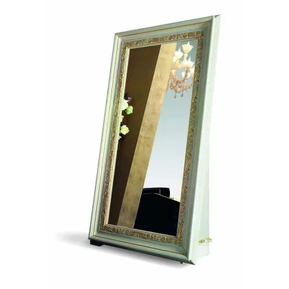 Zdjęcie Duże antyczne wolnostojące lustro z Włoch