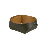 Picture Stylish Flora basket 15x15xH7 cm in olive color