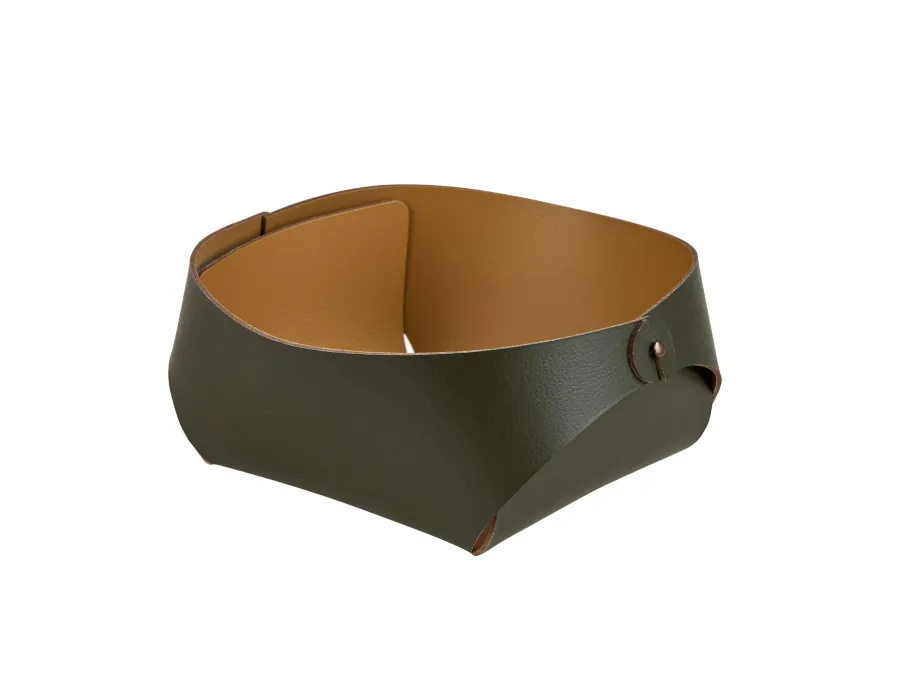 obrazek 1 Stylowy koszyk Flora 15x15xH7 cm w kolorze oliwki