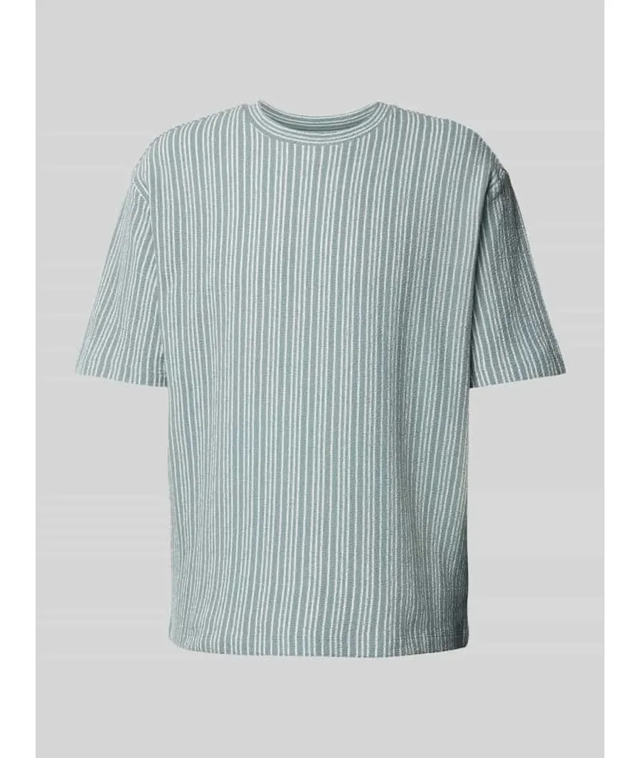 obrazek 1 T-shirt z prążkowanym okrągłym dekoltem