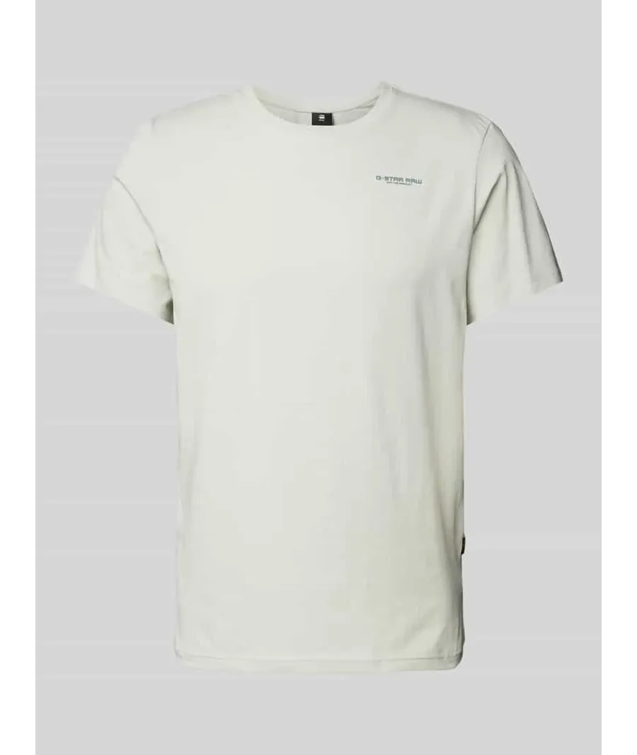 obrazek 1 T-shirt o kroju slim fit z detalem z logo