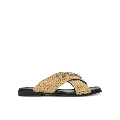 Zdjęcie Inuikii Klapki Woven Strap Stones 70104-367 705 Beżowy