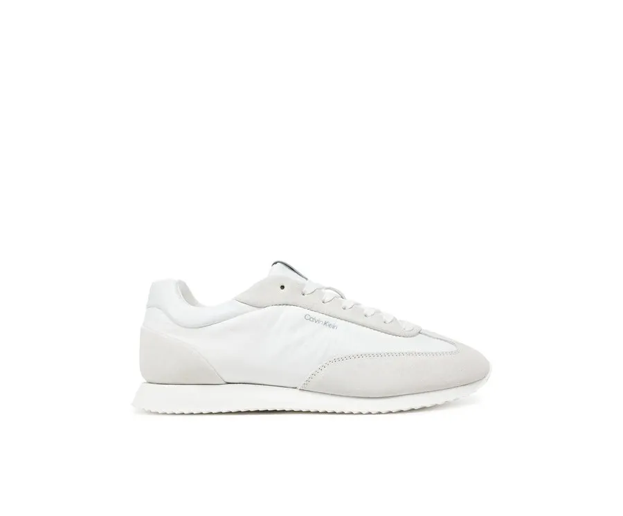 obrazek 1 Calvin Klein Sneakersy Runner Lace Up - Nylon Mix HW0HW02395 Biały