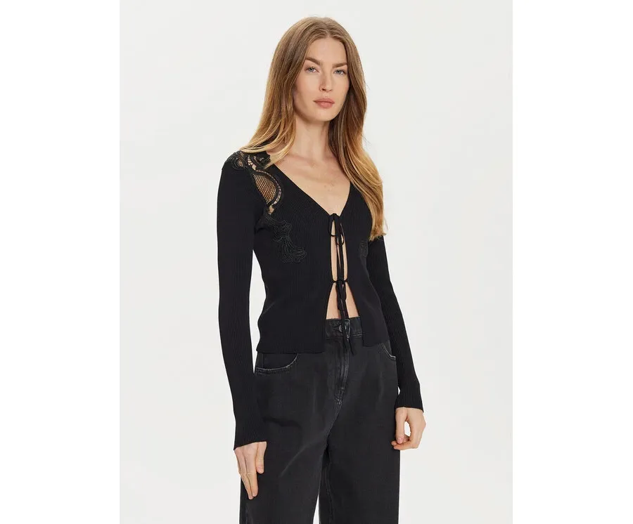 obrazek 1 TWINSET Kardigan 242TP3193 Czarny Slim Fit