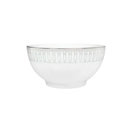 Zdjęcie Stylowa okrągła miska do sałatek 24 cm wykonana z najwyższej jakości porcelany - Porcel