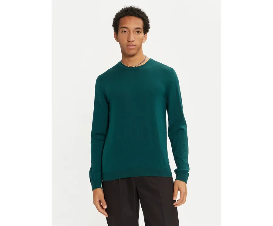 obrazek 1 Hugo Sweter San Cedric-M1 50476832 Zielony Regular Fit HUGO