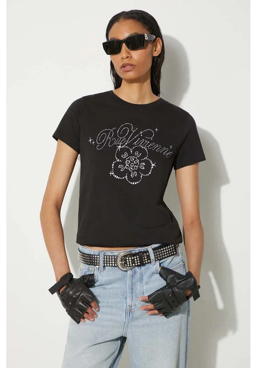 obrazek 1 Kenzo t-shirt bawełniany Constellation Classic damski kolor czarny FE62TS1444SO.99J