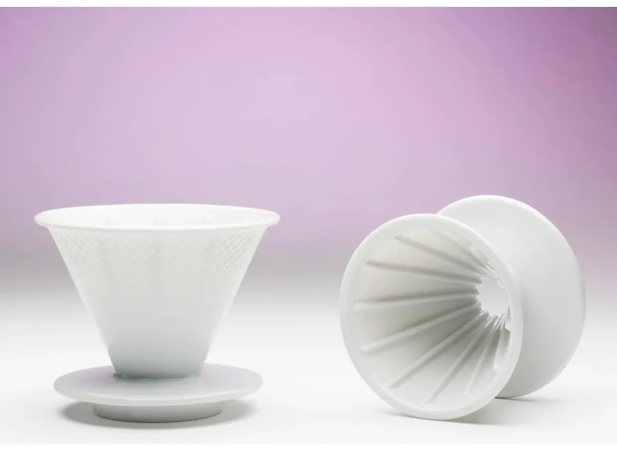 obrazek 2 Elegancki kroplownik z porcelany na filtry do kawy – rozmiar S - Leander