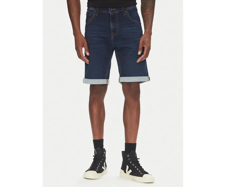 obrazek 1 Mustang Szorty jeansowe Chicago Z 1016349 Granatowy Slim Fit