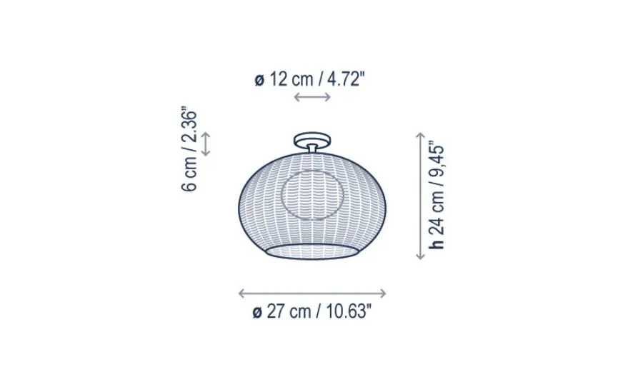 obrazek 2 Lampa sufitowa zewnętrzna z kolekcji Garota