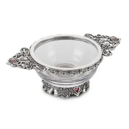 Zdjęcie Szklana ślubna czarka Quaich – oryginalny szkocki prezent