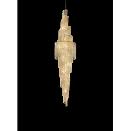 Zdjęcie Stylowy żyrandol z ręcznie odlewanego szkła - 4 warianty