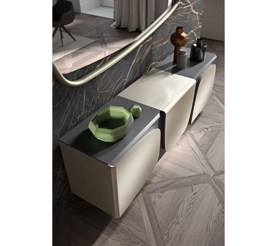 obrazek 5 Designerskie lustro do jadalni lub salonu z drewnianą ramą