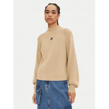 Zdjęcie Tommy Jeans Golf Badge DW0DW19912 Beżowy Relaxed Fit