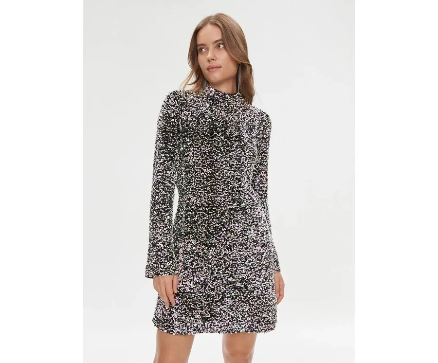 obrazek 1 Bruuns Bazaar Sukienka koktajlowa BBW3693 Czarny Regular Fit