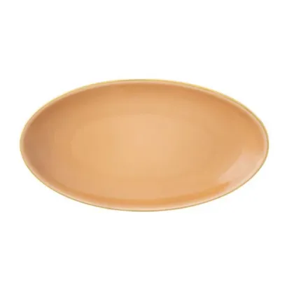 Zdjęcie Talerz owalny Apricot Gold do jadalni - 20x11 cm