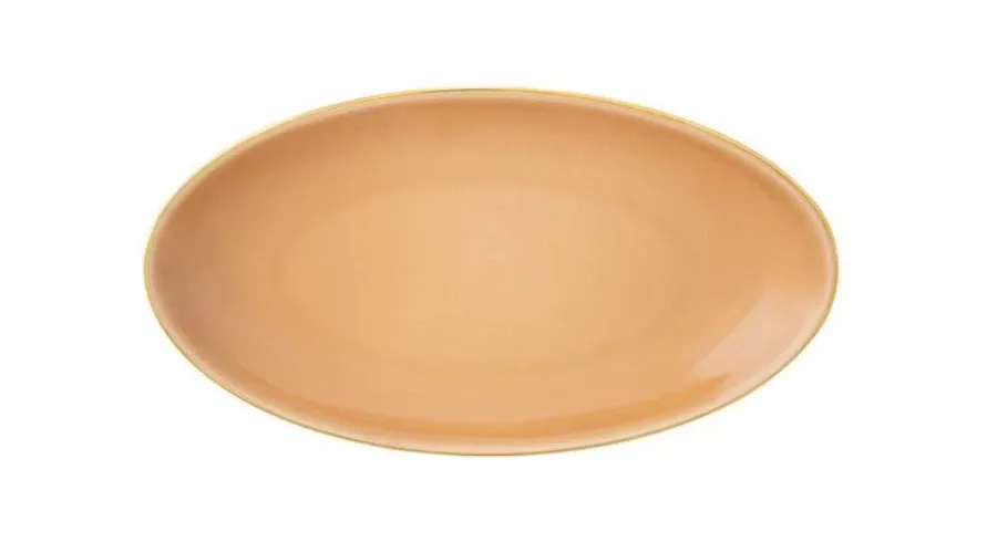 obrazek 1 Talerz owalny Apricot Gold do jadalni - 20x11 cm