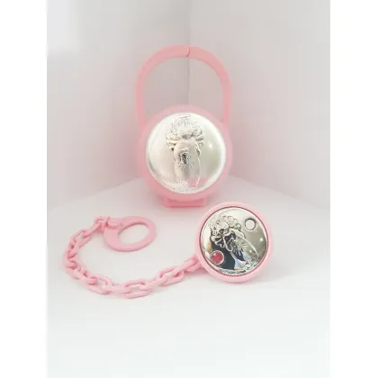 Zdjęcie Wyjątkowe Etui i zawieszka na smoczek Aniołek z latarenką 7x11