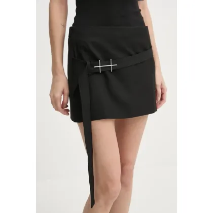 Zdjęcie Heliot Emil spódnica z domieszką wełny kolor czarny mini ołówkowa AW24.W.12.041.BLK01
