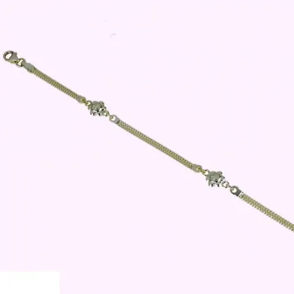 Zdjęcie Dziewczyna bransoletka ze śmiejącym się kwiatkiem cm.18