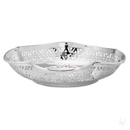 Zdjęcie Koszyk na chleb wykonany ze srebra o oryginalnym kształcie - Zaramella Argenti