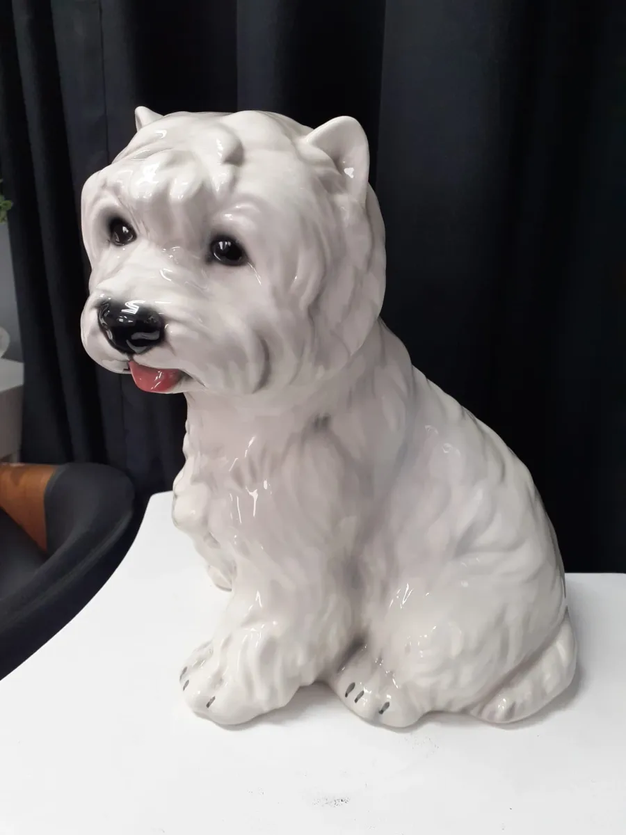 obrazek 3 West Highland Terrier- ceramiczna włoska figura psa