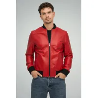 Picture Men's leather jacket in an original shade