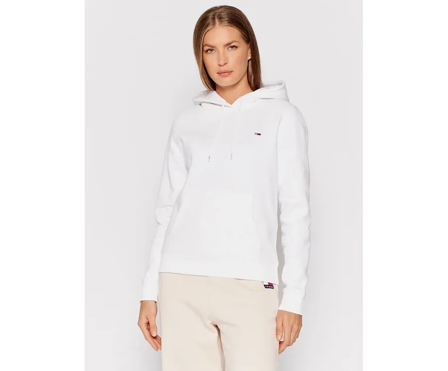 obrazek 1 Tommy Jeans Bluza Fleece Hoodie DW0DW09228 Biały Regular Fit