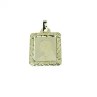 Picture Square medallion with the image of Christ 30x26mm