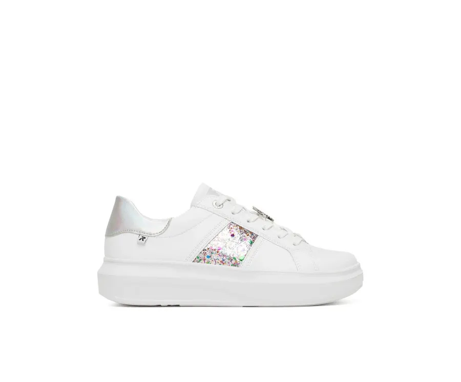 obrazek 1 Rieker Revolution Lifestyle Sneakersy W1202-83 Biały