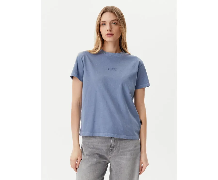 obrazek 1 Napapijri T-Shirt S-Azure NP0A4IG3 Niebieski Regular Fit