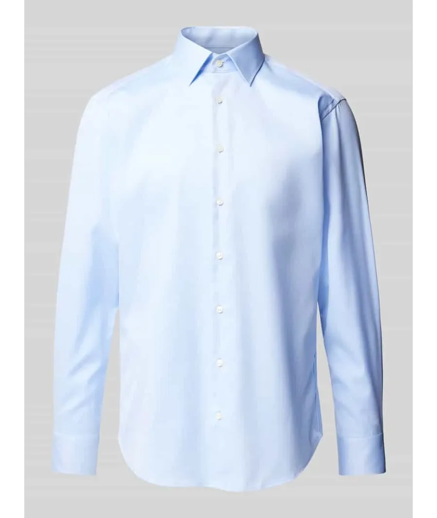 obrazek 1 Koszula biznesowa o kroju regular fit z drobnego twillu