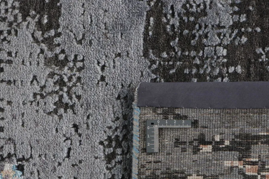 picture 2 Prestigious blue-gray exclusive 3D carpet - SEDUCTION 840233