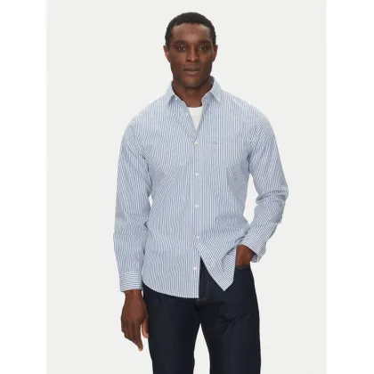 Zdjęcie Calvin Klein Koszula Poplin Stripe L/S Shirt K10K114445 Niebieski Regular Fit