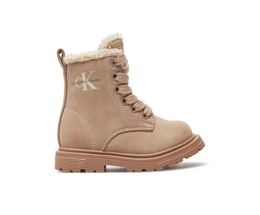 obrazek 1 Calvin Klein Jeans Kozaki Lace-Up Bootie V1A5-81011-1628 Różowy